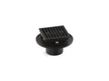 KOHLER K-22673-BL Clearflo Square Brass Tile-In Shower Drain - Matte Black