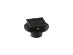 KOHLER K-22673-BL Clearflo Square Brass Tile-In Shower Drain - Matte Black