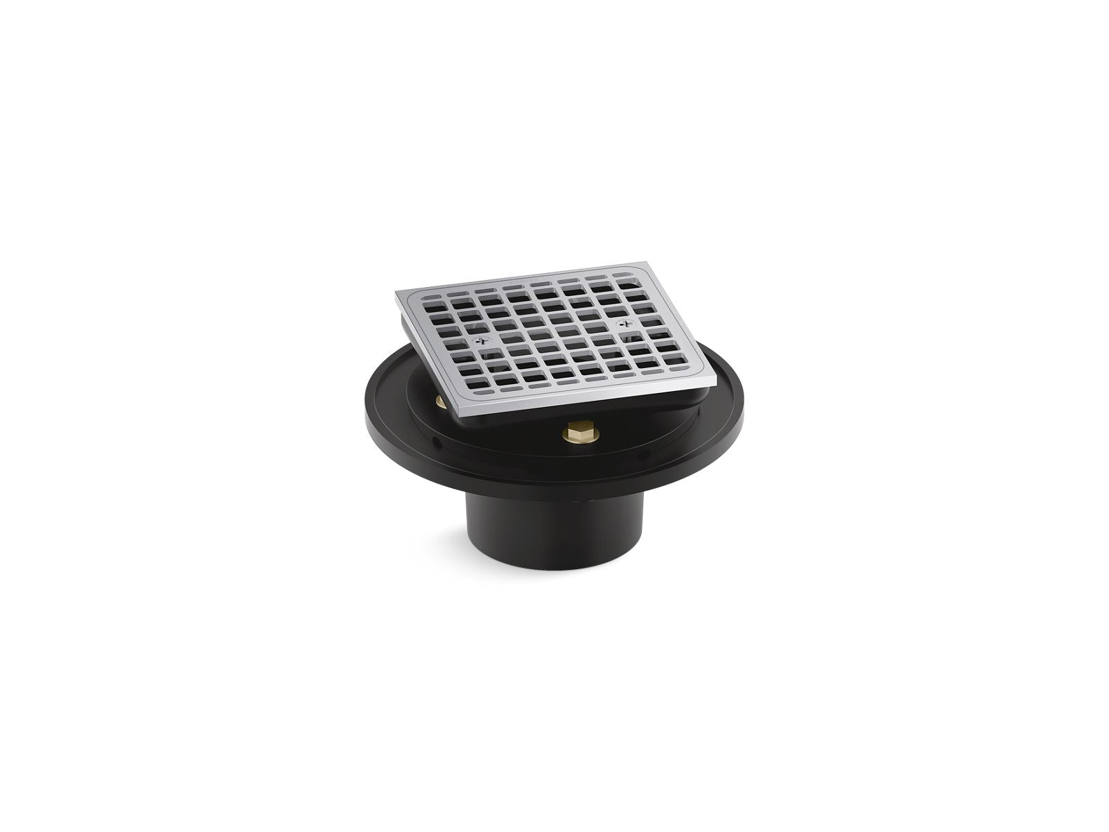 KOHLER K-22673-SN Clearflo Square Brass Tile-In Shower Drain - Vibrant Polished Nickel