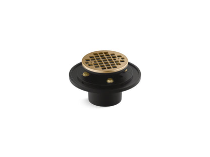KOHLER K-22671-2MB Clearflo Round brass tile-in shower drain - Vibrant Brushed Moderne Brass