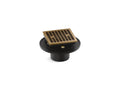 KOHLER K-22673-2MB Clearflo Square Brass Tile-In Shower Drain - Vibrant Brushed Moderne Brass