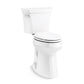 KOHLER K-25224-0 Highline Tall Two-Piece Elongated Toilet, 1.28 Gpf In White