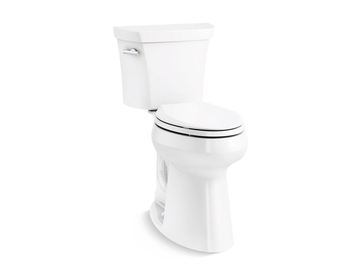 KOHLER K-25224-0 Highline Tall Two-Piece Elongated Toilet, 1.28 Gpf - White