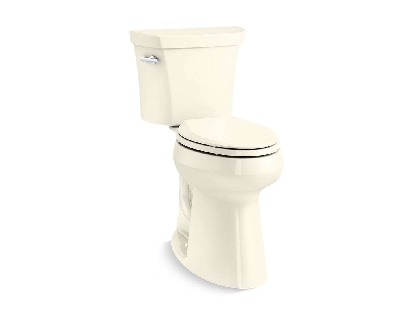 KOHLER K-25224-96 Highline Tall Two-Piece Elongated Toilet, 1.28 Gpf In Biscuit