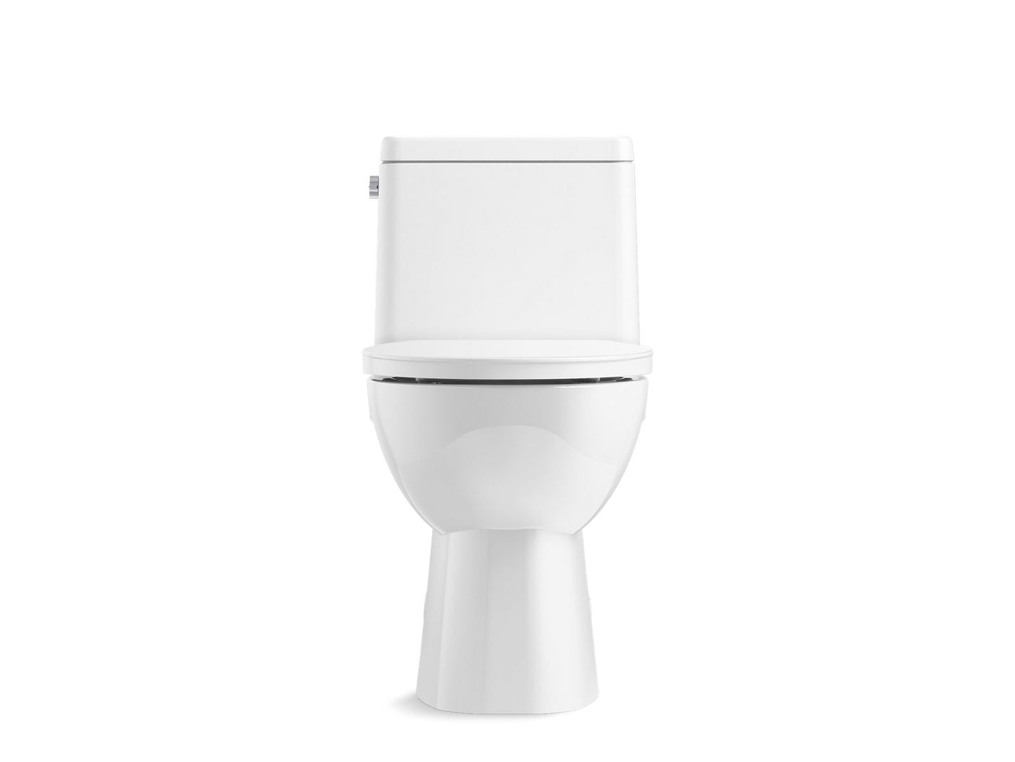 KOHLER K-78080-0 Reach One-Piece Compact Elongated Toilet With Skirted Trapway, 1.28 Gpf In White