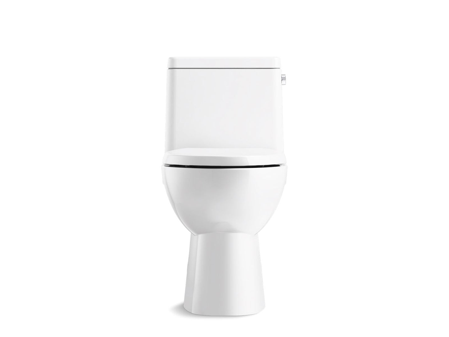 KOHLER K-78080-RA-0 Reach One-Piece Compact Elongated Toilet With Skirted Trapway, 1.28 Gpf In White