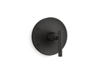 KOHLER K-TS14423-4-BL Purist Rite-Temp Valve Trim With Lever Handle - Matte Black