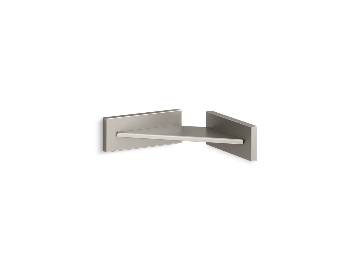 KOHLER K-23287-BN Square Foot Ledge In Vibrant Brushed Nickel