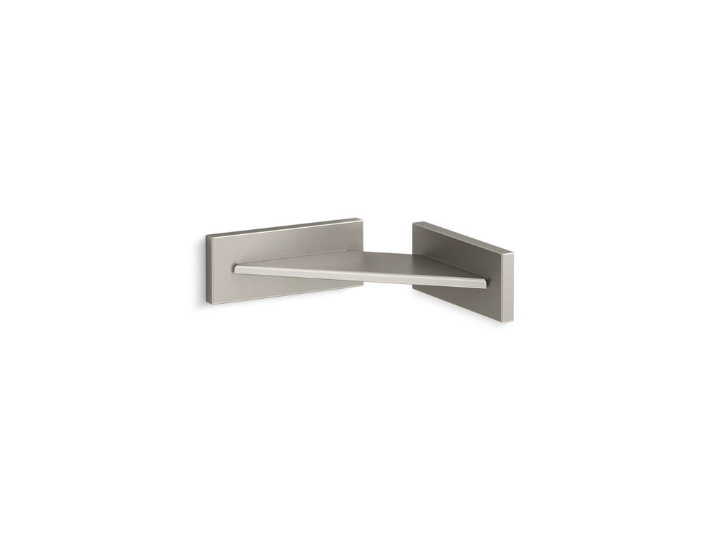 KOHLER K-23287-BN Square Foot Ledge - Vibrant Brushed Nickel