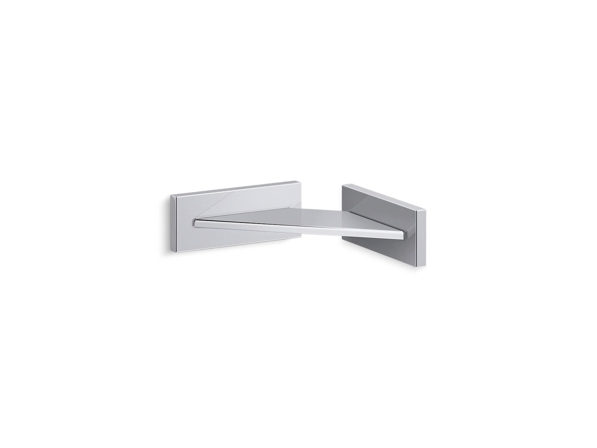 KOHLER K-23287-CP Square Foot Ledge - Polished Chrome