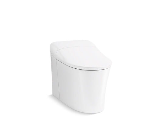 KOHLER K-77795-0 Eir One-Piece Elongated Smart Toilet, Dual-Flush In White