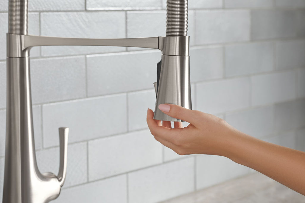 KOHLER K-22060-BL Graze Semi-Professional Kitchen Sink Faucet With Three-Function Sprayhead - Matte Black