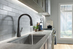 KOHLER K-22062-2MB Graze Pull-Down Kitchen Sink Faucet With Three-Function Sprayhead - Vibrant Brushed Moderne Brass