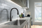 KOHLER K-22062-2MB Graze Pull-Down Kitchen Sink Faucet With Three-Function Sprayhead - Vibrant Brushed Moderne Brass