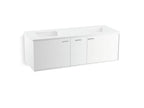 KOHLER K-99548-1WA Jute 60" Wall-Hung Bathroom Vanity Cabinet - Linen White