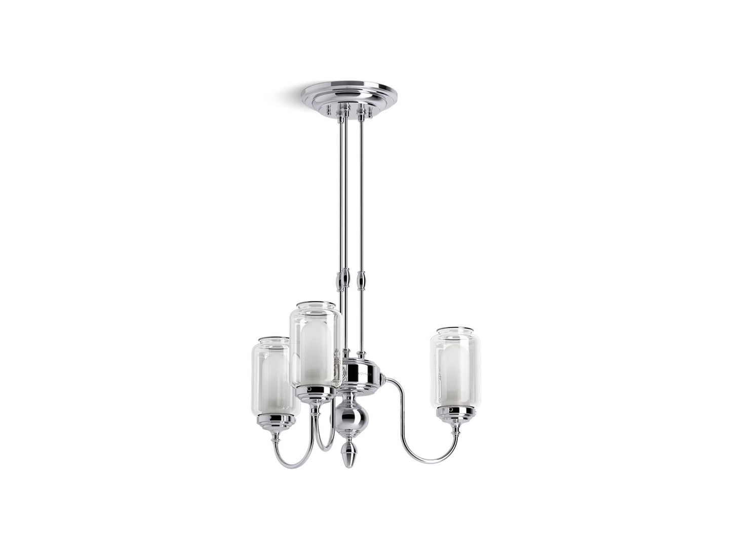 KOHLER K-22657-CH03-CPL Artifacts 22" Chandelier In Polished Chrome