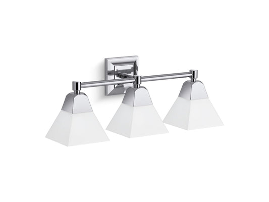 KOHLER K-23688-BA03-CPL Memoirs Three-Light Sconce In Polished Chrome