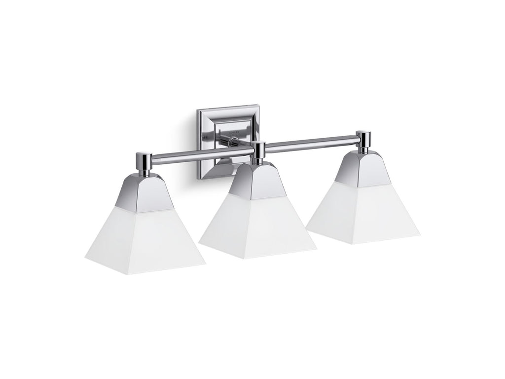 KOHLER K-23688-BA03-BNL Memoirs Three-Light Sconce - Brushed Nickel