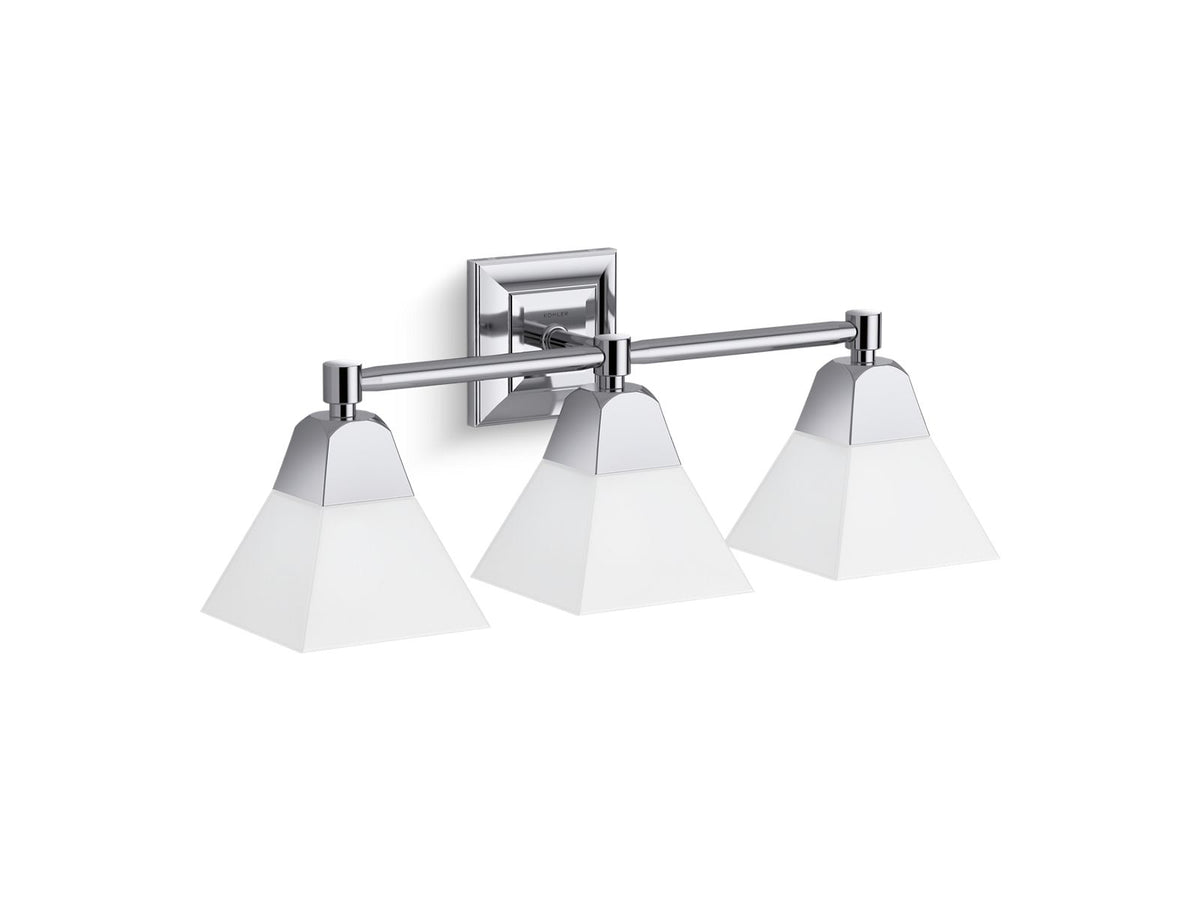 KOHLER K-23688-BA03-BNL Memoirs Three-Light Sconce - Brushed Nickel