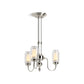 KOHLER K-22657-CH03-SNL Artifacts 22" Chandelier In Polished Nickel