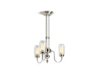 KOHLER K-22657-CH03-SNL Artifacts 22" Chandelier In Polished Nickel