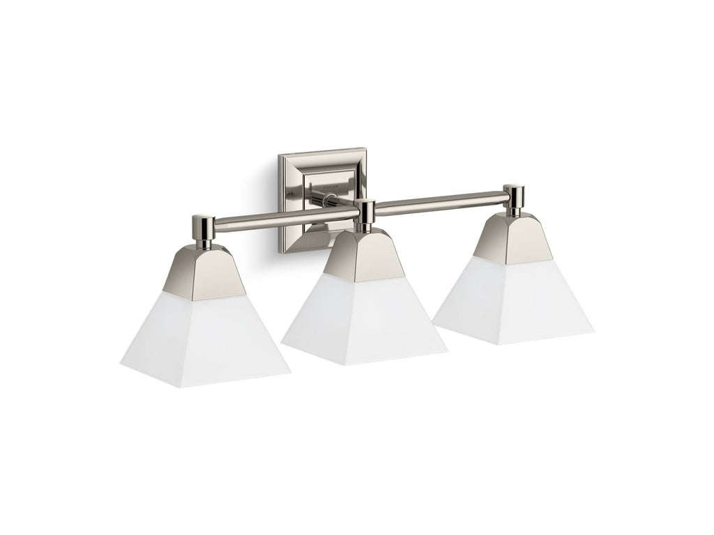 KOHLER K-23688-BA03-SNL Memoirs Three-Light Sconce - Polished Nickel