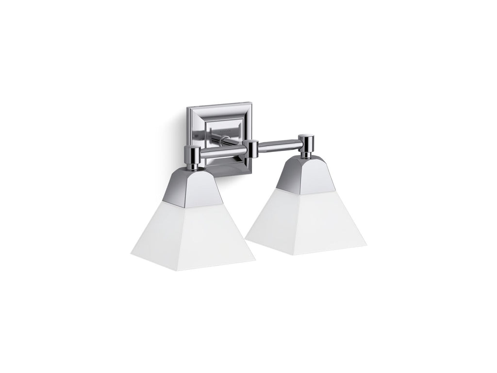 KOHLER K-23687-BA02-CPL Memoirs Two-Light Sconce - Polished Chrome