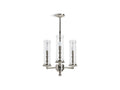 KOHLER K-23342-CH03-SNL Damask 20" Chandelier In Polished Nickel