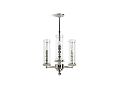 KOHLER K-23342-CH03-SNL Damask 20" Chandelier In Polished Nickel
