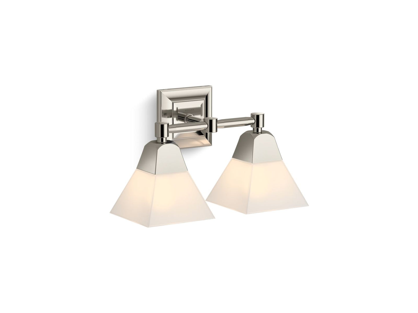 KOHLER K-23687-BA02-SNL Memoirs Two-Light Sconce In Polished Nickel