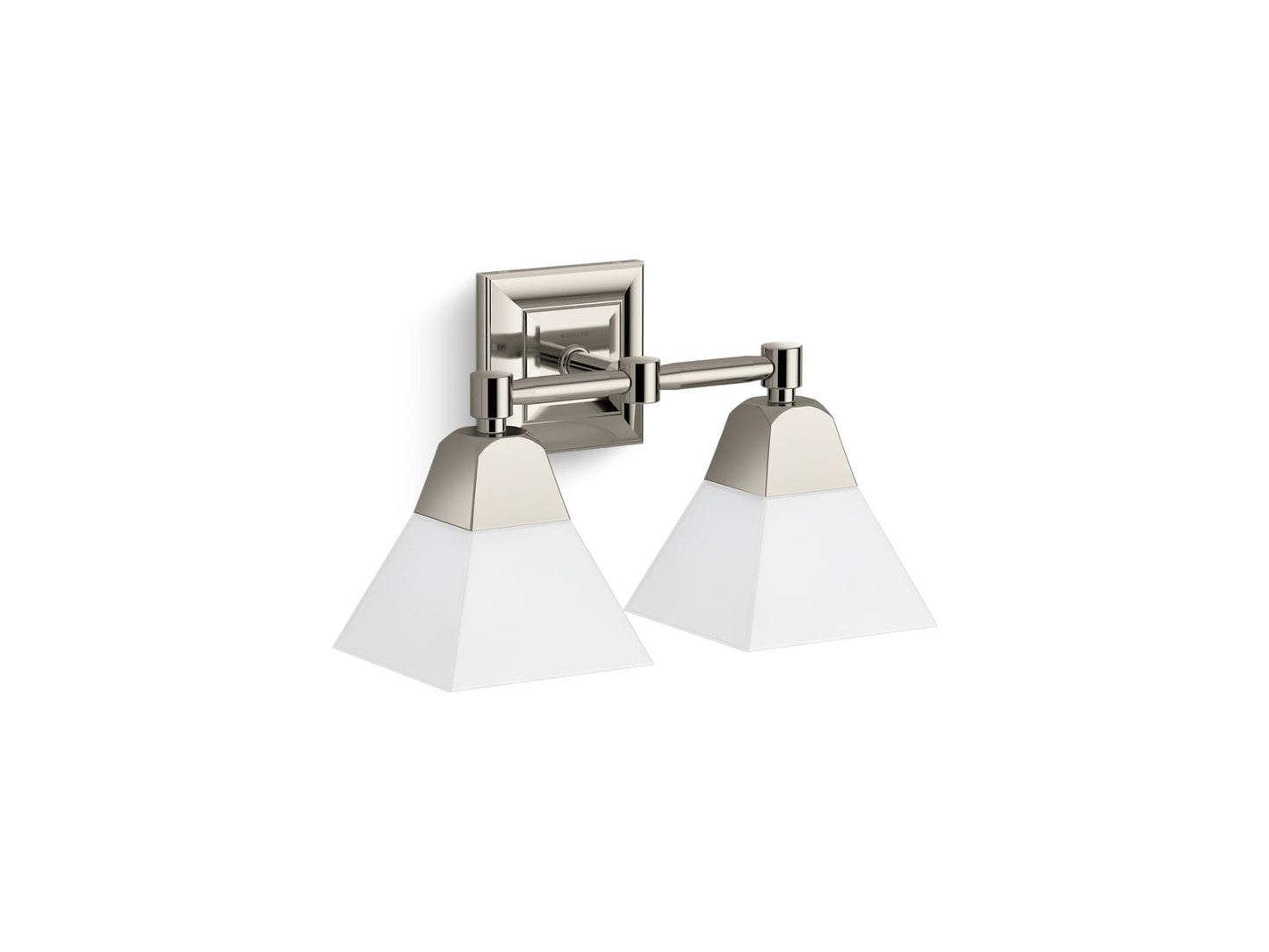 KOHLER K-23687-BA02-SNL Memoirs Two-Light Sconce In Polished Nickel