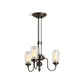 KOHLER K-22657-CH03-BZL Artifacts 22" Chandelier In Oil-Rubbed Bronze