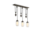 KOHLER K-22659-CH03-BZL Artifacts 27-1/2" Adjustable Linear Chandelier In Oil-Rubbed Bronze