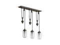 KOHLER K-22659-CH03-BZL Artifacts 27-1/2" Adjustable Linear Chandelier In Oil-Rubbed Bronze