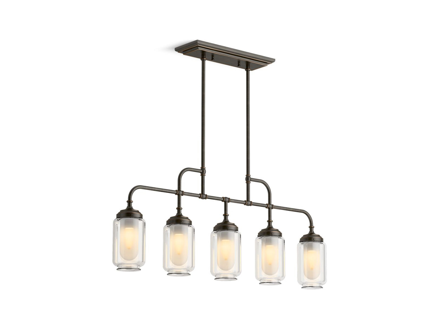 KOHLER K-22660-CH05-BZL Artifacts 36" Linear Chandelier In Oil-Rubbed Bronze