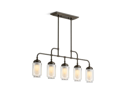 KOHLER K-22660-CH05-BZL Artifacts 36" Linear Chandelier In Oil-Rubbed Bronze