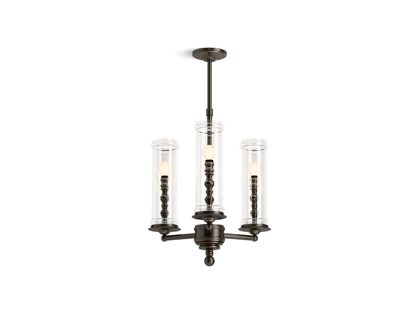 KOHLER K-23342-CH03-BZL Damask 20" Chandelier In Oil-Rubbed Bronze