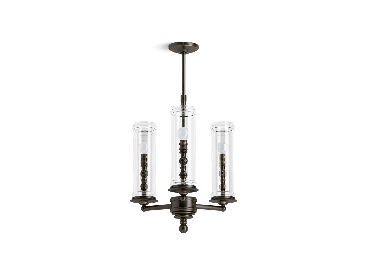 KOHLER K-23342-CH03-BZL Damask 20" Chandelier In Oil-Rubbed Bronze