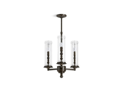 KOHLER K-23342-CH03-BZL Damask 20" Chandelier In Oil-Rubbed Bronze