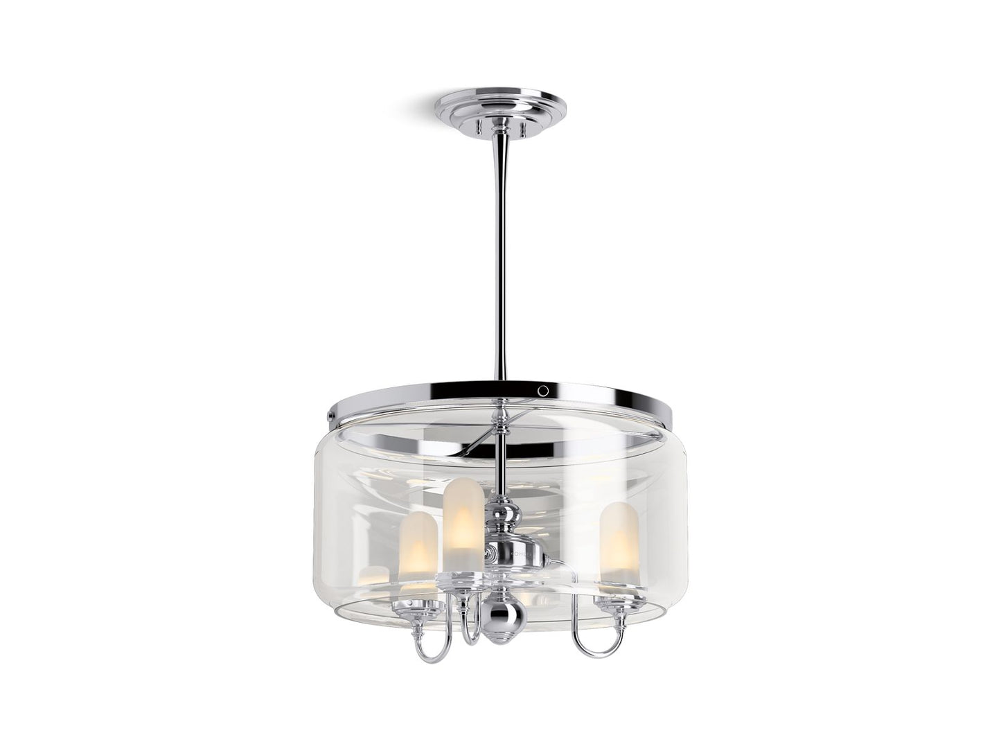 KOHLER K-22656-CH03-CPL Artifacts 22" Chandelier In Polished Chrome