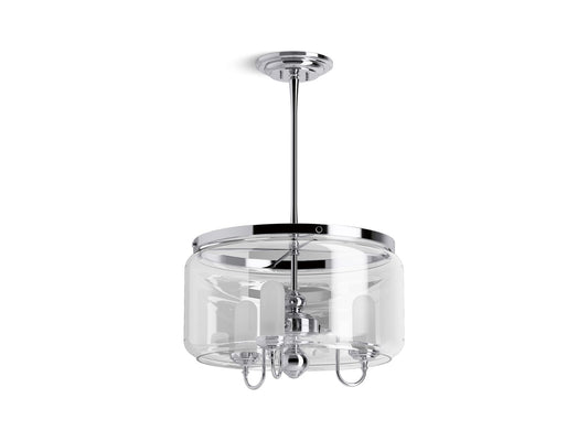 KOHLER K-22656-CH03-CPL Artifacts 22" Chandelier In Polished Chrome