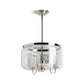 KOHLER K-22656-CH03-SNL Artifacts 22" Chandelier In Polished Nickel