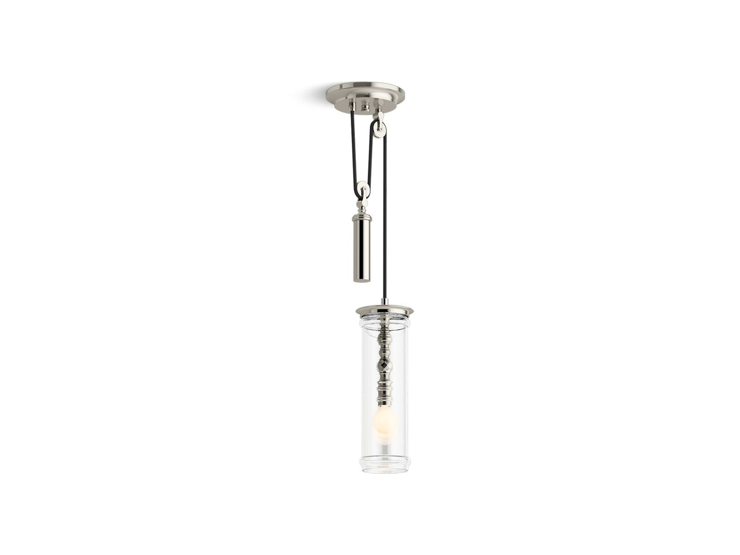 KOHLER K-23340-PE01-SNL Damask 4" Adjustable Pendant In Polished Nickel