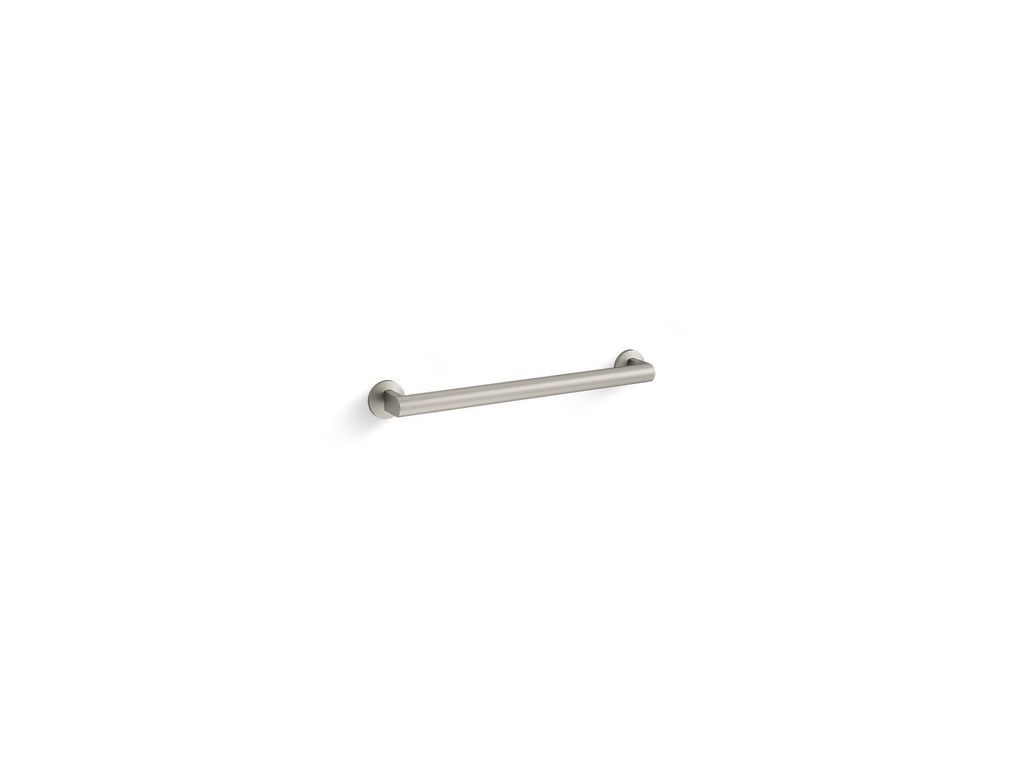 KOHLER K-25160-BN Components 18" Grab Bar - Vibrant Brushed Nickel