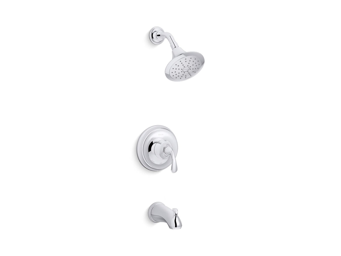 KOHLER K-TS10274-4G-CP Forte Rite-Temp Bath And Shower Trim Kit, 1.75 Gpm, Nptspout In Polished Chrome