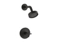 KOHLER K-TS14422-3G-BL Purist Rite-Temp Shower Trim Kit With Cross Handle, 1.75 Gpm - Matte Black