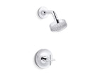 KOHLER K-TS14422-3G-AF Purist Rite-Temp Shower Trim Kit With Cross Handle, 1.75 Gpm - Vibrant French Gold