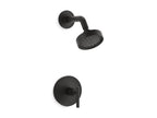 KOHLER K-TS14422-4G-BL Purist Rite-Temp Shower Trim Kit With Lever Handle, 1.75 Gpm - Matte Black