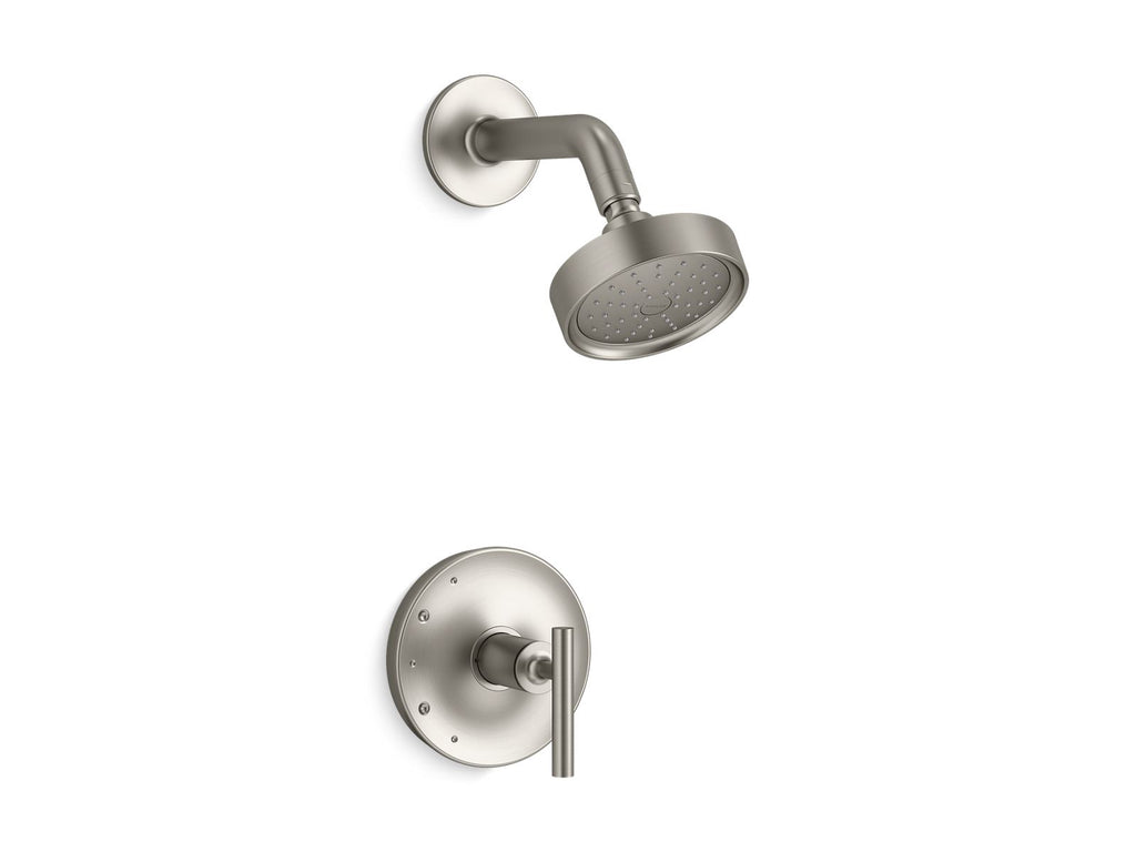 KOHLER K-TS14422-4G-BN Purist Rite-Temp Shower Trim Kit With Lever Handle, 1.75 Gpm - Vibrant Brushed Nickel