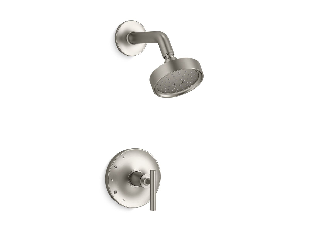 KOHLER K-TS14422-4G-BN Purist Rite-Temp Shower Trim Kit With Lever Handle, 1.75 Gpm - Vibrant Brushed Nickel